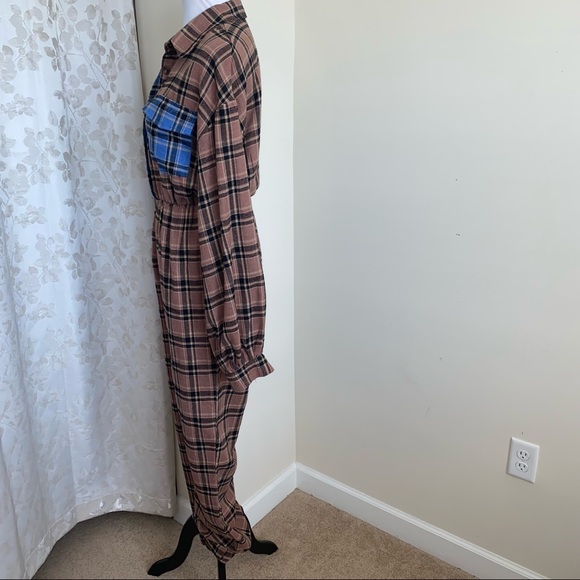 PrettyLittleThing Flannel Pajama Jumper Size 6 - Picture 7 of 12